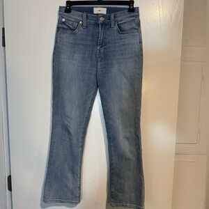 7 for all mankind - high waist slim kick - light washed - size 25